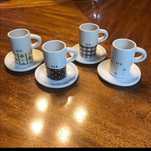 Rae Dunn espresso cup set